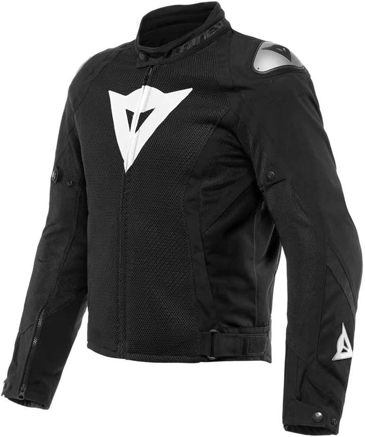 Dainese Herren Energyca Air Tex Jacket Motorradjacke Cordura mit Protektoren 62 Schwarz/Schwarz, 62
