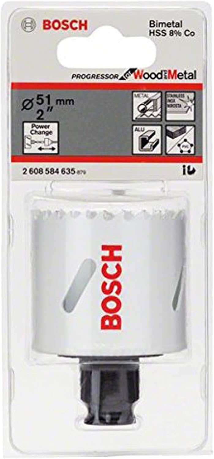Bosch Pro Lochsäge Progressor mit Power-Change-Adapter (Ø 51 mm)