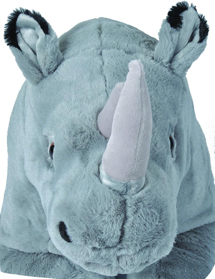 Wild Republic 19330 Jumbo Plüsch Nashorn Rhinozeros, grosses Kuscheltier, Plüschtier, Cuddlekins, 76