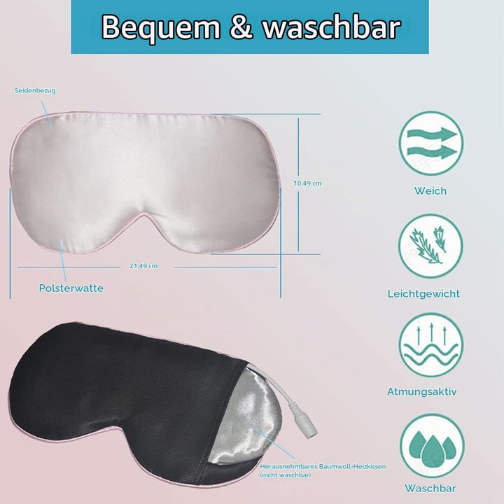 Beheizbare Augenmaske für trockene Augen, PJYU Wärmende Augenmaske Elektrische Maske zur Behandlung