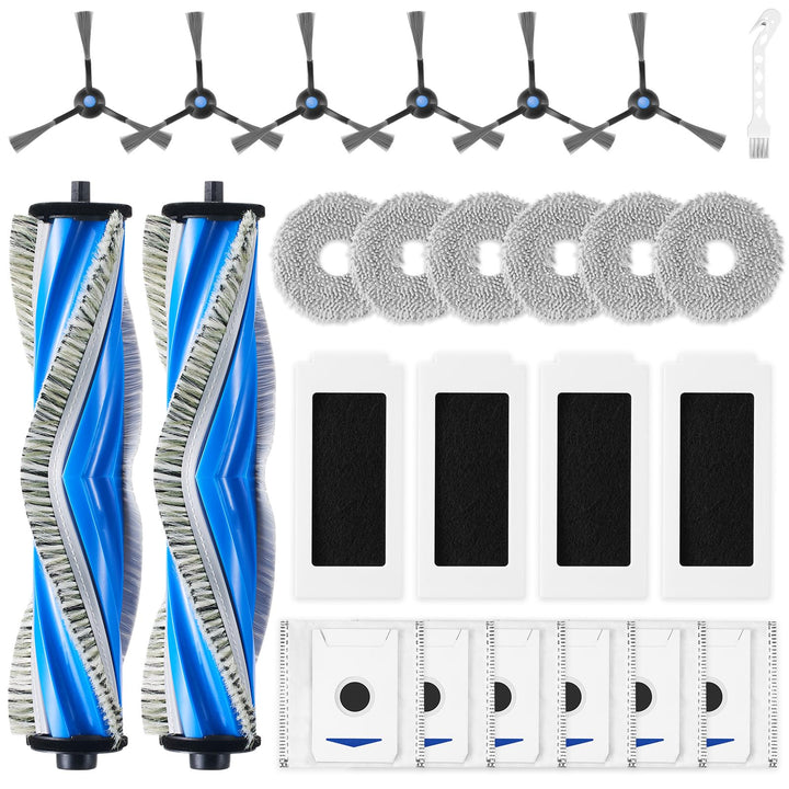 25 Stück Zubehörset für Ecovacs Deebot T30 Omni / T30 Pro Omni / T30 Saugroboter, Ersatzubehör 2 Ant