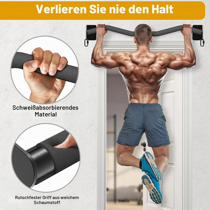 Kipika schwere Wand-Klimmzugstange, Türrahmen-Klimmzugstange für Heim-Fitnessstudio Krafttraining fü