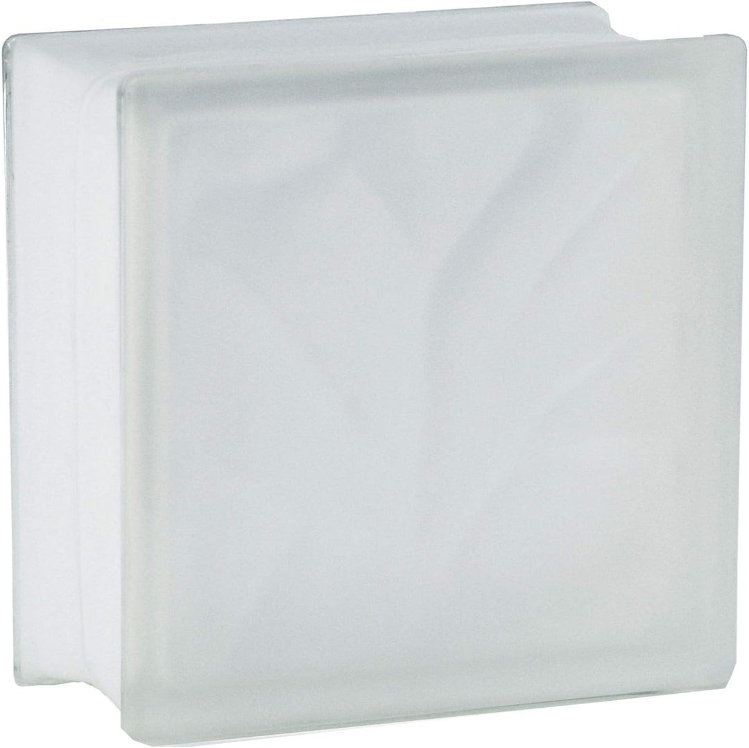 Fuchs Design 4 Stück Glassteine Wolke Klar 1-seitig satiniert 19x19x10 cm, 1-seitig satiniert 19x19x