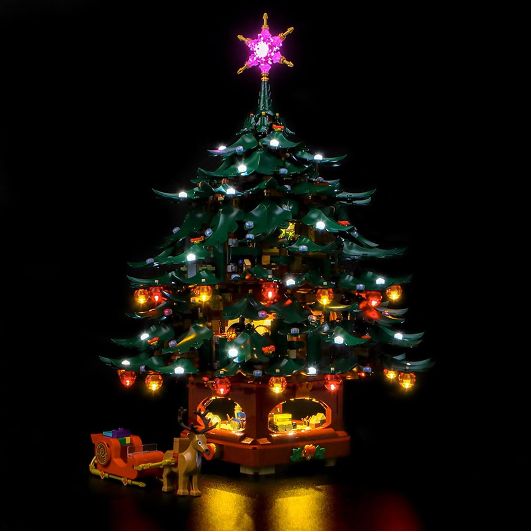 Led Licht Set Kompatibel mit Lego 41843 Family Christmas Tree Decoration (Kein Modell), Dekorationsb
