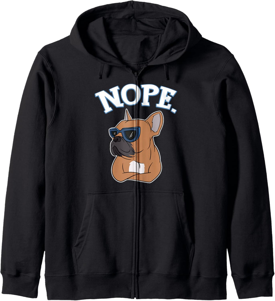 Lazy French Bulldog Dog Besitzer - Nope French Bulldog Hund Kapuzenjacke