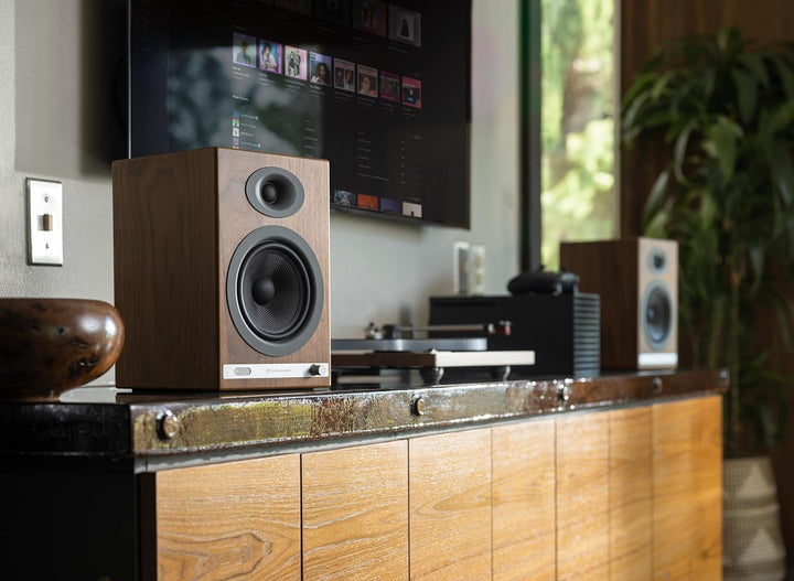 Audioengine HD5 Premium-Lautsprecher | 150 W Audiophile Bluetooth 5.0 mit aptX HD | Eingebauter 24-B