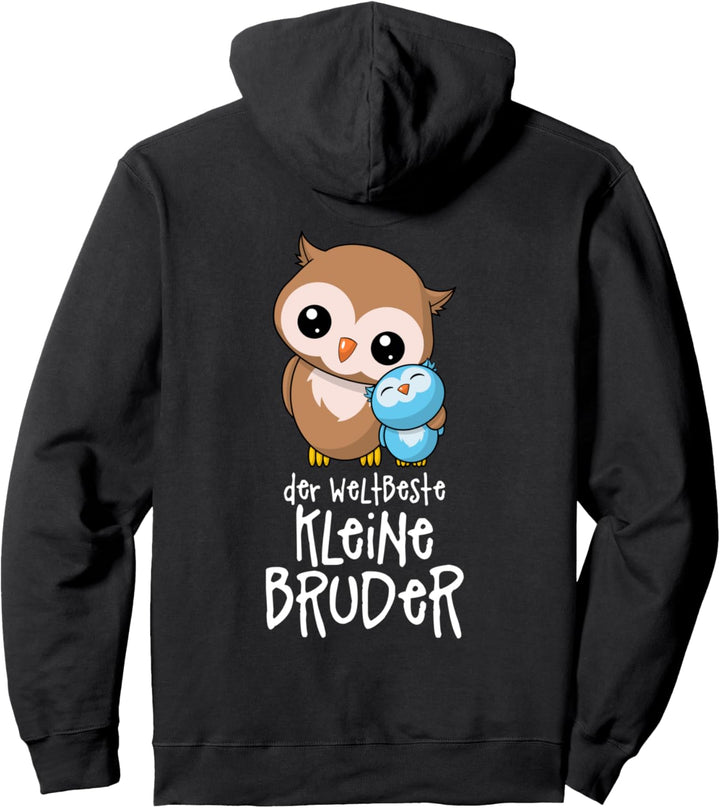 Der weltbeste kleine Bruder - Süsse Eulen Eule Baby Geschenk Pullover Hoodie