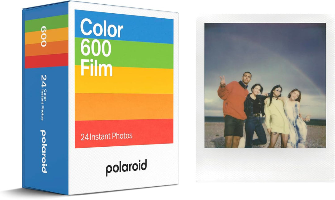 Polaroid 6273 Farbfilm für Polaroid 600, 3er-Pack, 24 Sofortbilder Schwarz, Weiss, Blau, Grau, Gelb,