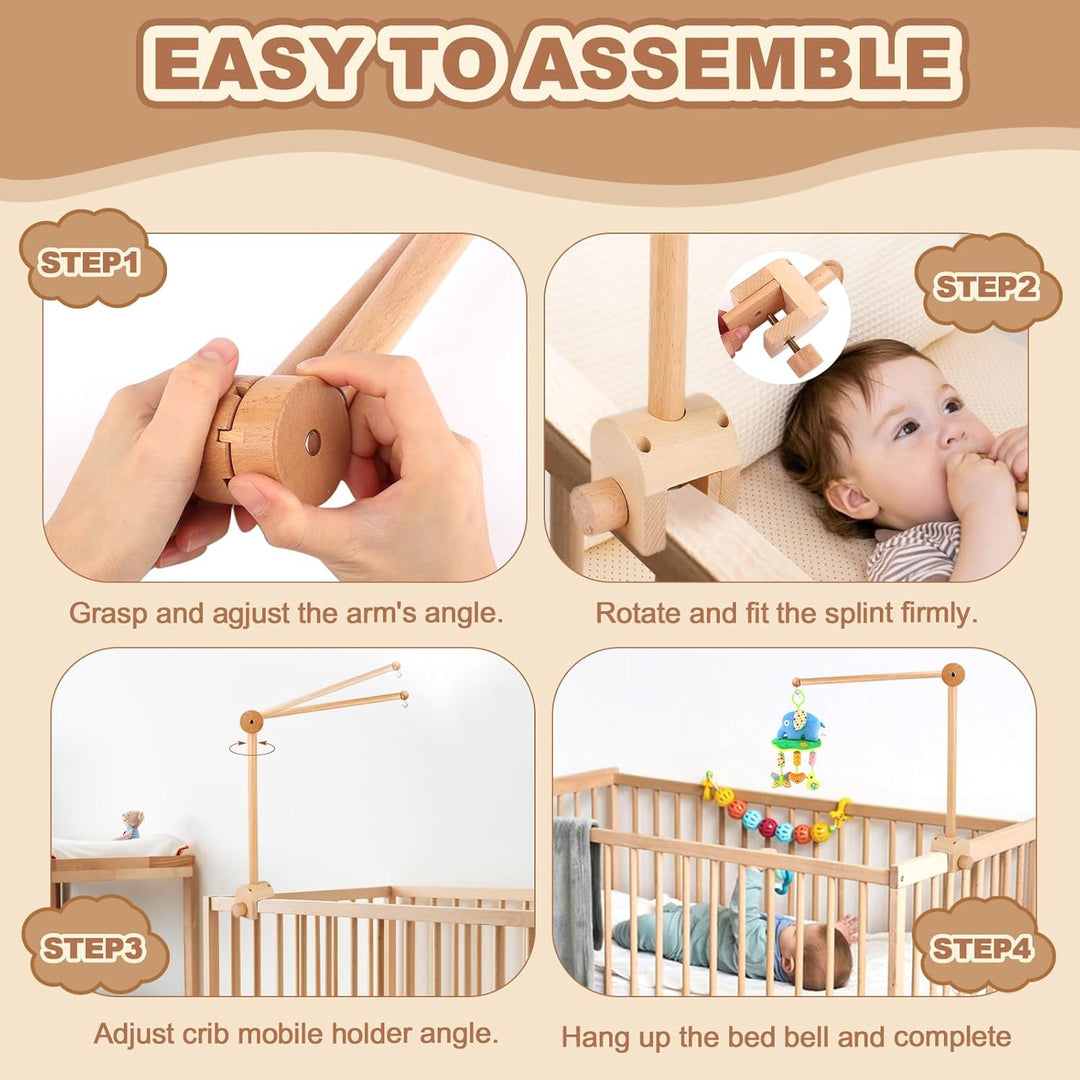 Mobile Halterung, Verstellbarer Mobile Halterung Wickeltisch für Kinderzimmer, Halterung für Mobile