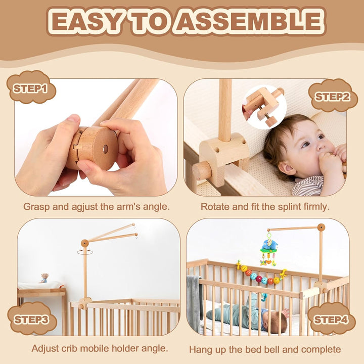 Mobile Halterung, Verstellbarer Mobile Halterung Wickeltisch für Kinderzimmer, Halterung für Mobile