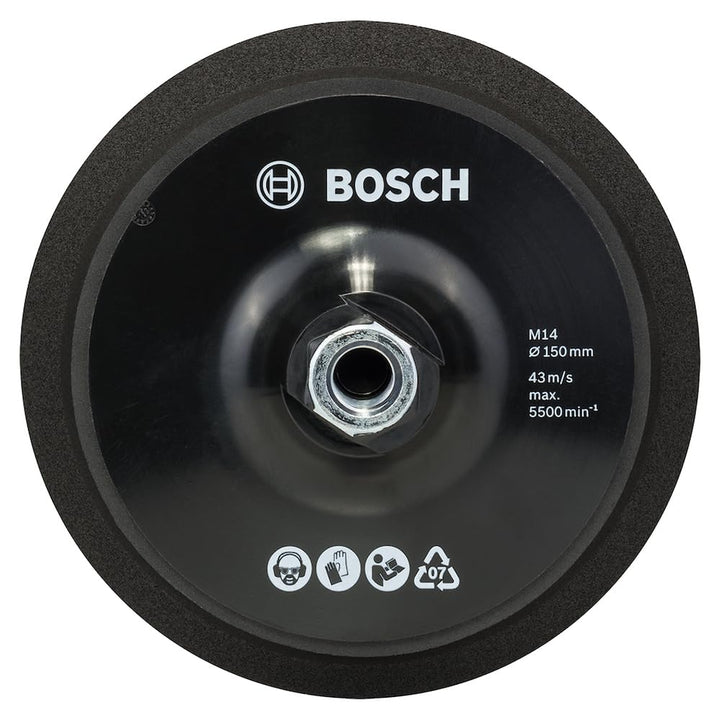 Bosch Accessories Bosch Professional Gummischleifteller 150mm, 1 Stk., Blau