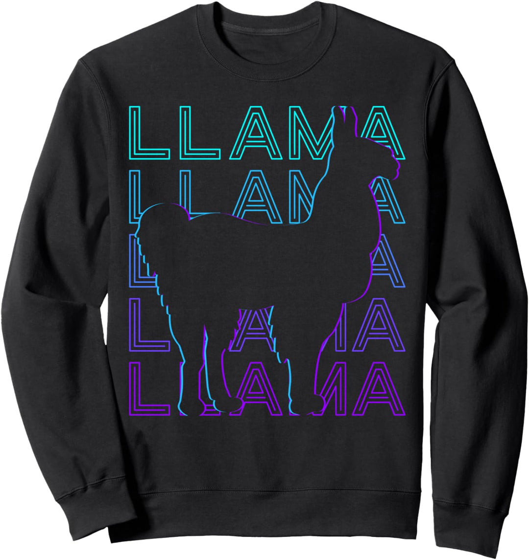 Lama Alpaka Retro Sweatshirt