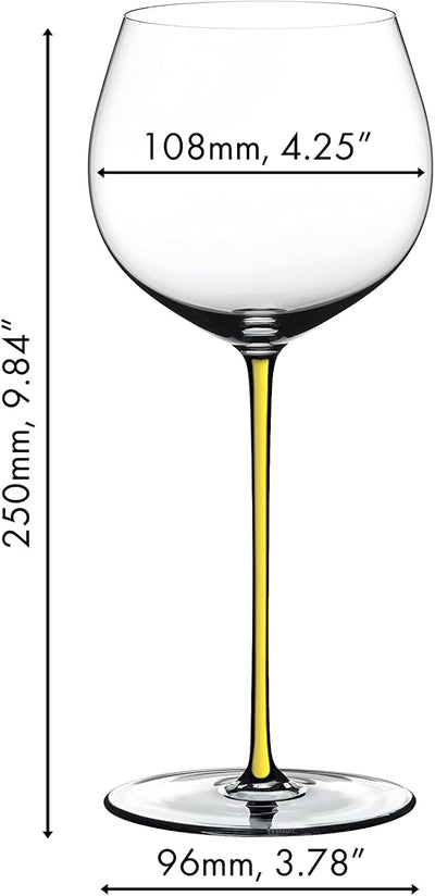 Riedel Fatto A Mano Old World Weinglas im Eichenfass gereifter Chardonnay (Oaked Chardonnay) gelb, i