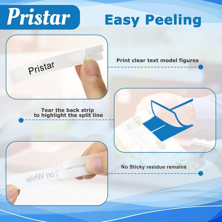 10X Pristar kompatible für Brother TZe-231 TZe231 TZ-231 Tze 12mm 0.47 Laminated Schriftbänder für B