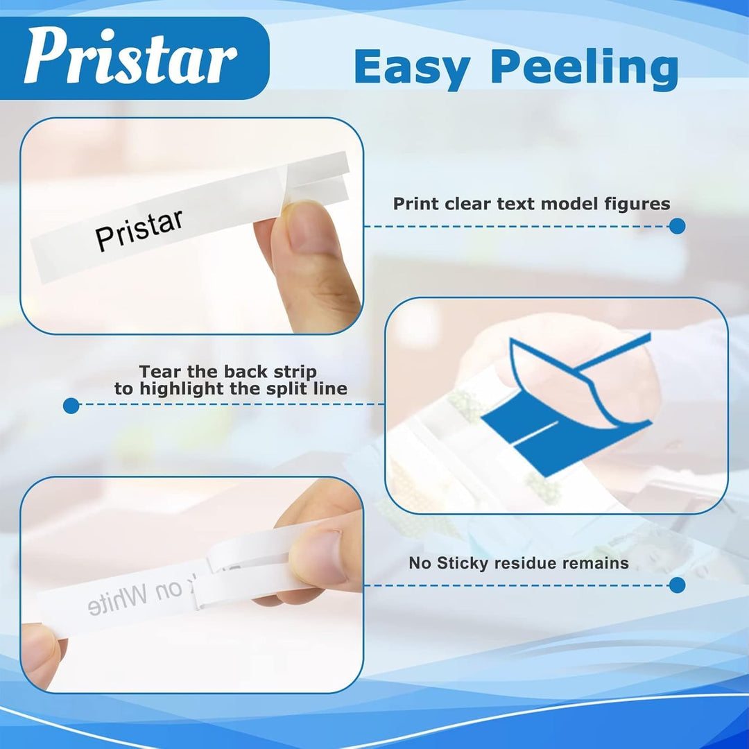 Pristar 20x Kompatibel für Brother P touch Schriftband 12mm für Tze-231 Tze231, für Brother P-Touch