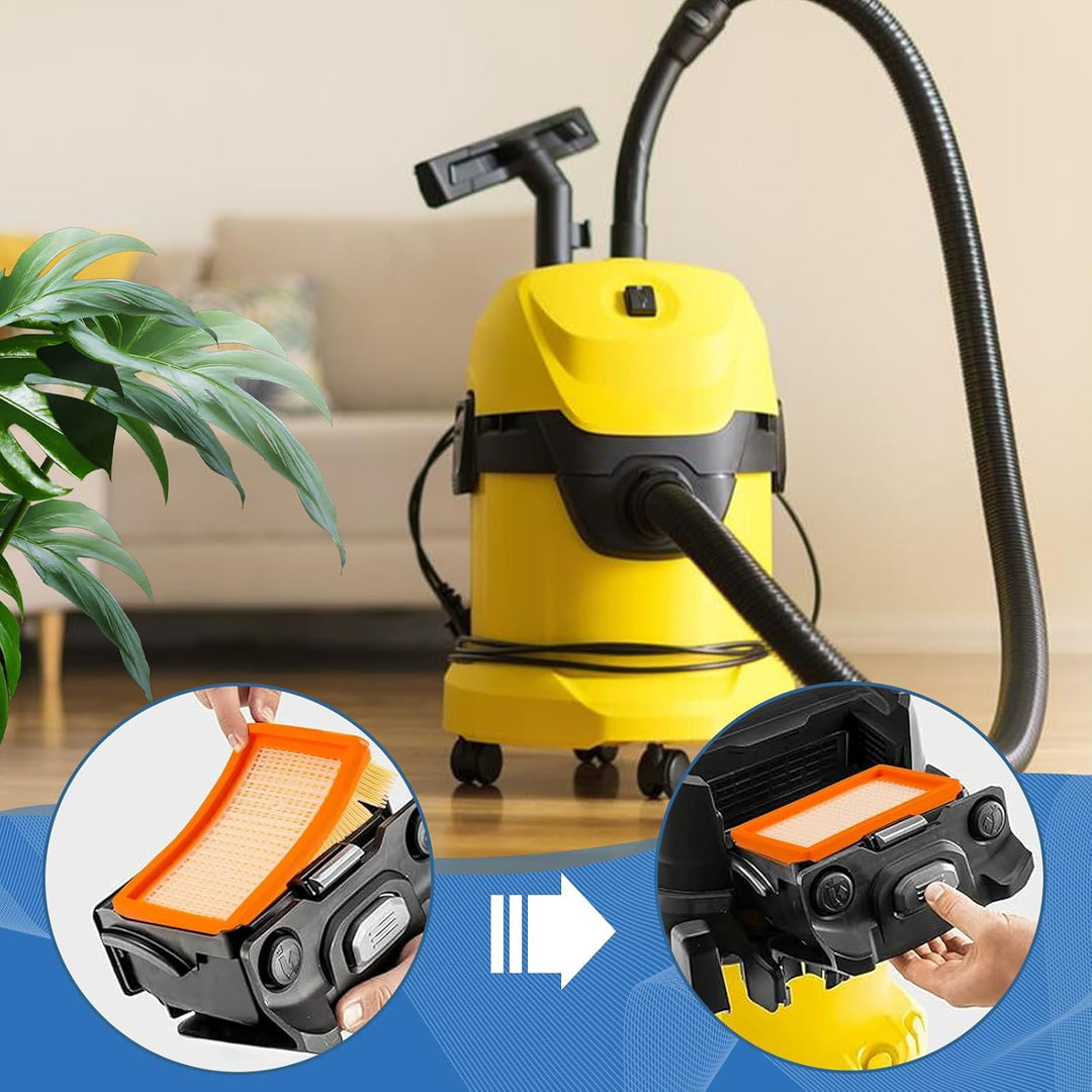 15 Stück Staubsaugerbeutel für Kärcher WD4 WD5 WD6 WD5P WD6P MV4 MV5 MV6 KFI 487 mit 2 Filter KFI 44