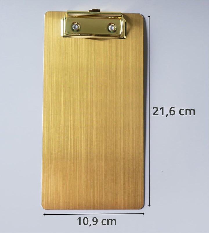 Magnetische Klemmbretter aus Edelstahl, Metallklemmbretter mit flachem 304-Clip, schwarze Tafeln für