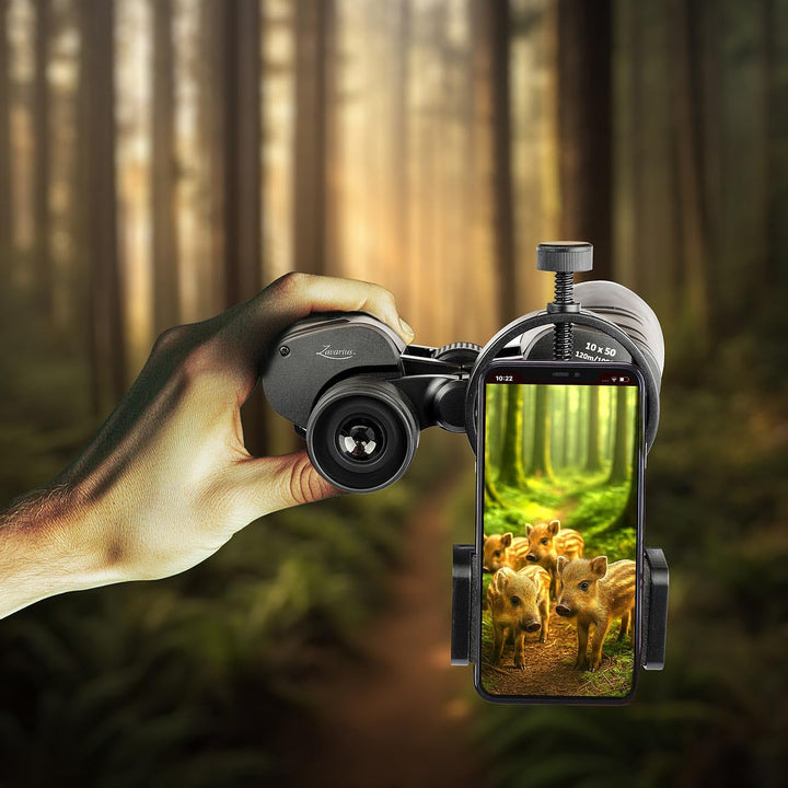 Zavarius Hochleistungsfernglas: Fernglas mit Eagle-Eye-Technologie, 10x50, BAK4, 2 mm HD-Augenmusche