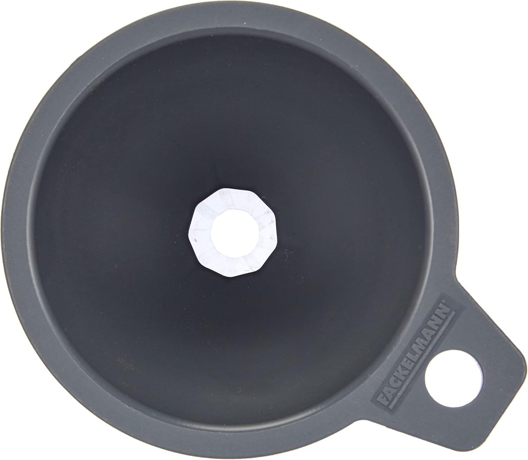 Fackelmann Trichter Ø 11 cm, Einfülltrichter für Flaschen und Gläser (Farbe: Grau), Menge: 1 Stück (