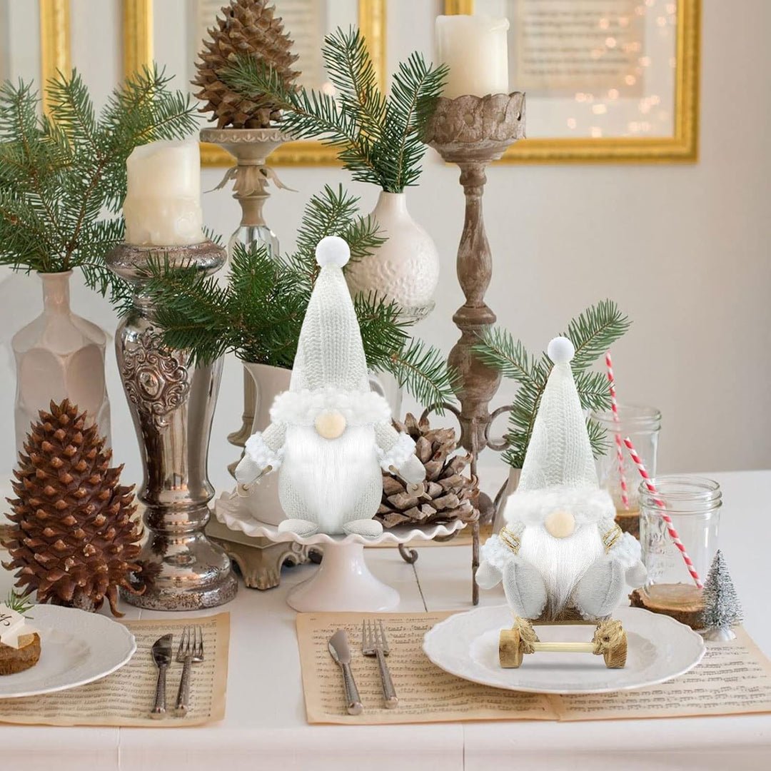 Gehydy Weihnachtswichtel Ski 3er Set Weihnachtsdeko Wichtel Weihnachten Deko Wichtel Figuren Zubehör
