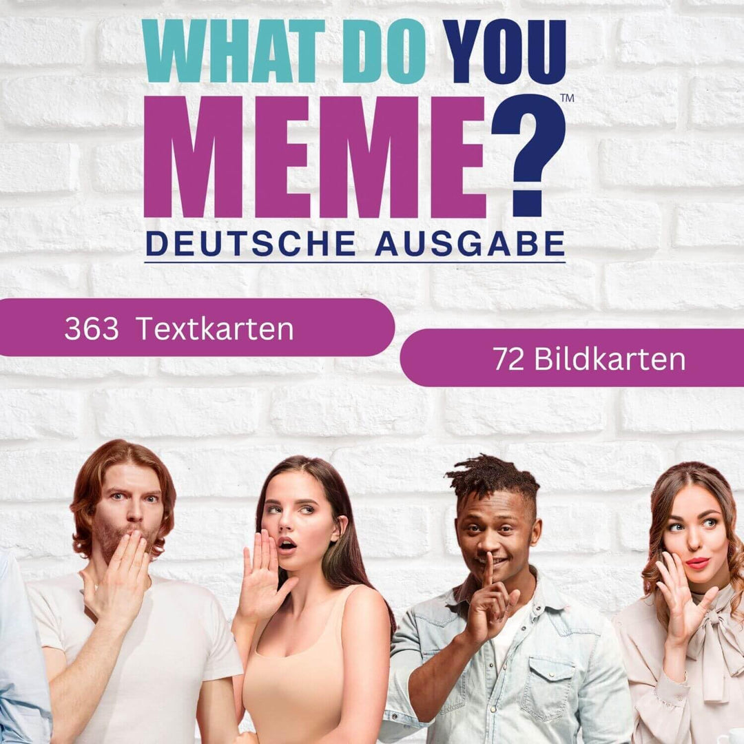 HUCH! | What Do You Meme Deutsch | Kartenspiele für Erwachsene | Partyspiele ab 18 | Meme Spiel | Ka