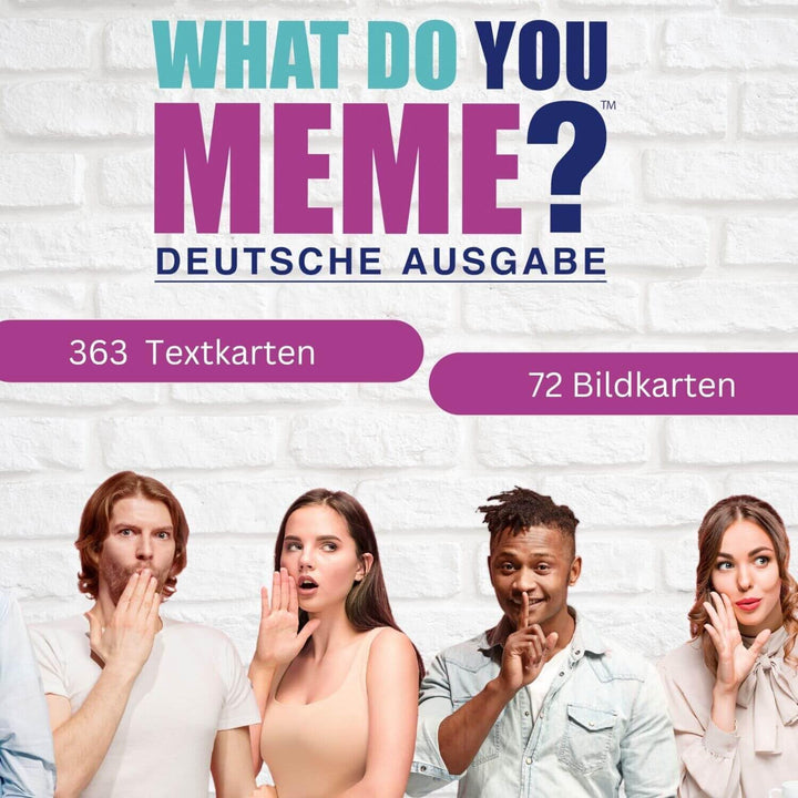 HUCH! | What Do You Meme Deutsch | Kartenspiele für Erwachsene | Partyspiele ab 18 | Meme Spiel | Ka