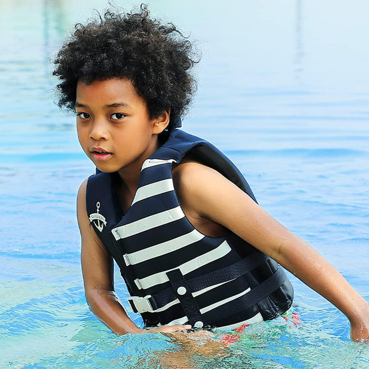 Kinder Schwimmweste Neopren Weste Schwimmjacke Kleinkinder Jungen Mädchen Bademode Schwimmen Jacke S