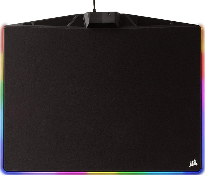 Corsair MM800C Polaris RGB Gaming Mauspad (Medium, RGB 15 Zonen Beleuchtung, Stoffoberfläche) schwar