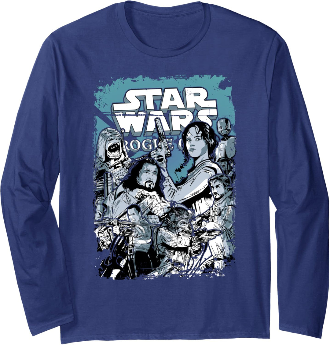 Star Wars Rogue One Team Poster Langarmshirt