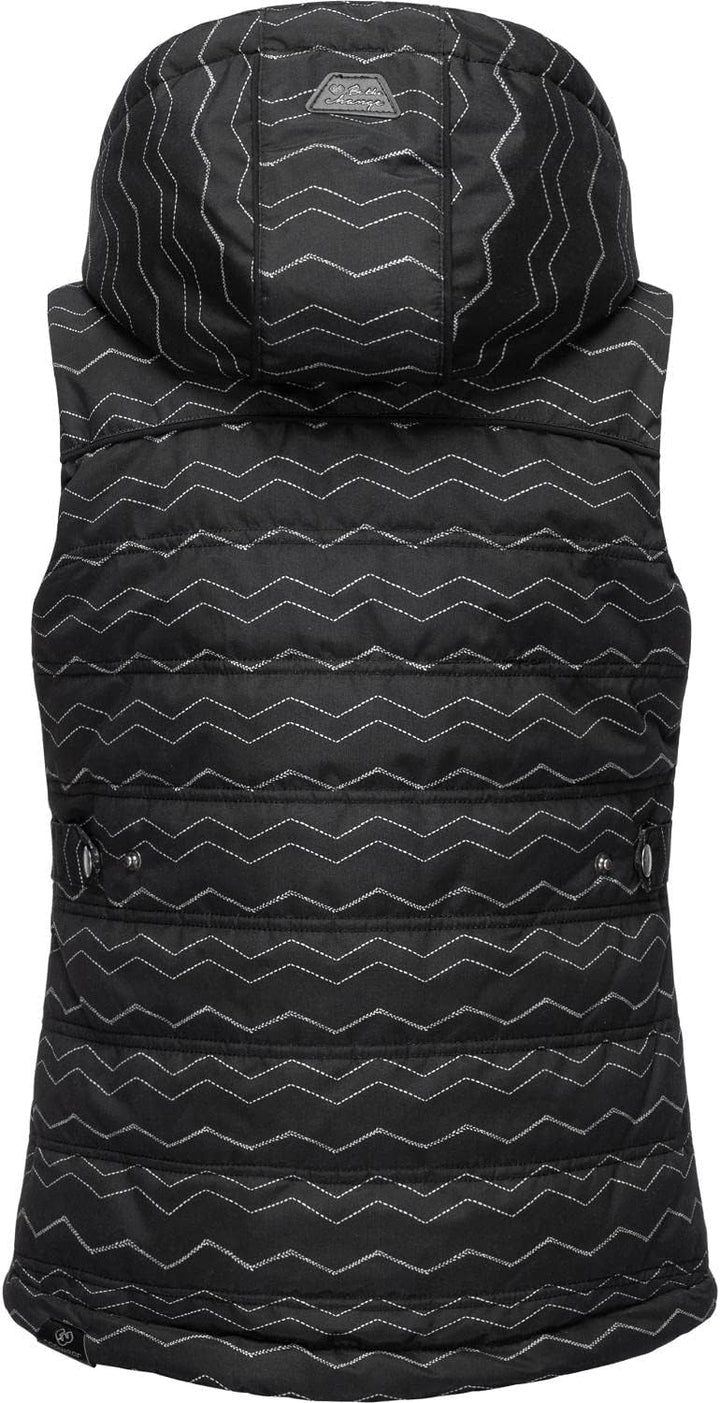 Ragwear Kinder Mädchen Outdoor-Weste Steppweste wasserdicht mit Abnehmbarer Kapuze Marrin Chevron 12