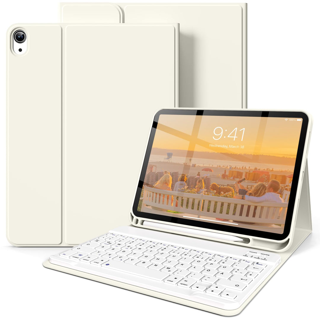 SZPSGC Hülle mit Tastatur für iPad A16 11. /10.Generation 11/10,9 Zoll 2025/2022, Magnetisches Anti-