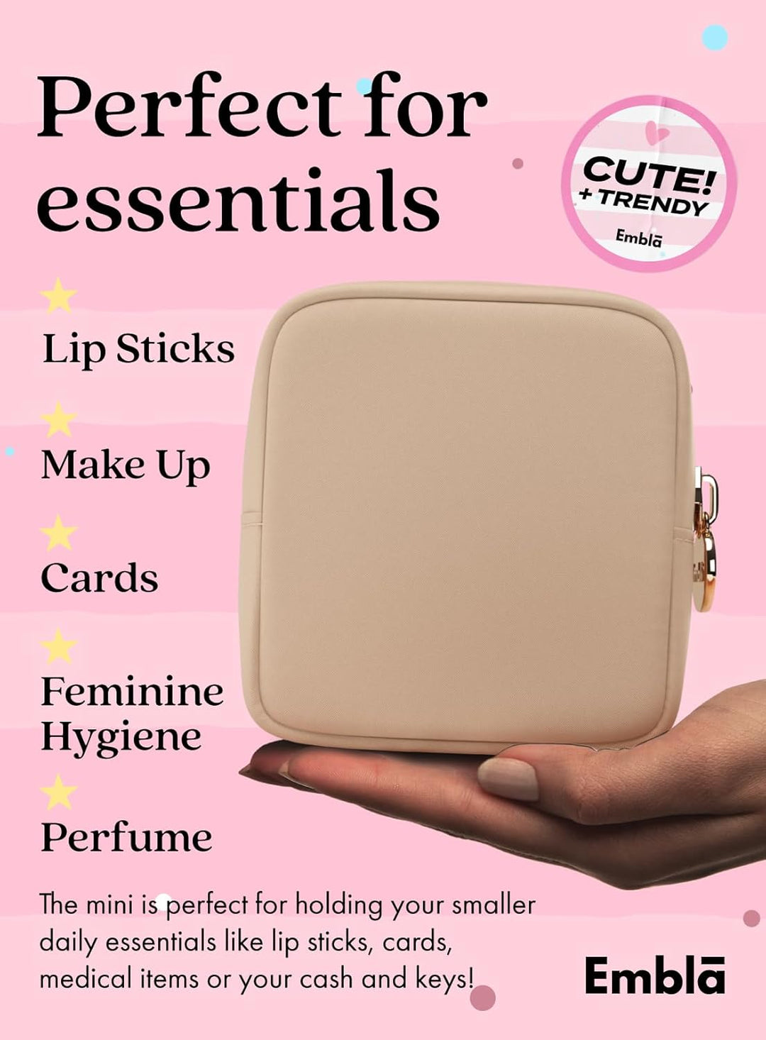Embla Make-up-Tasche, Koffer S Sand, S Sand