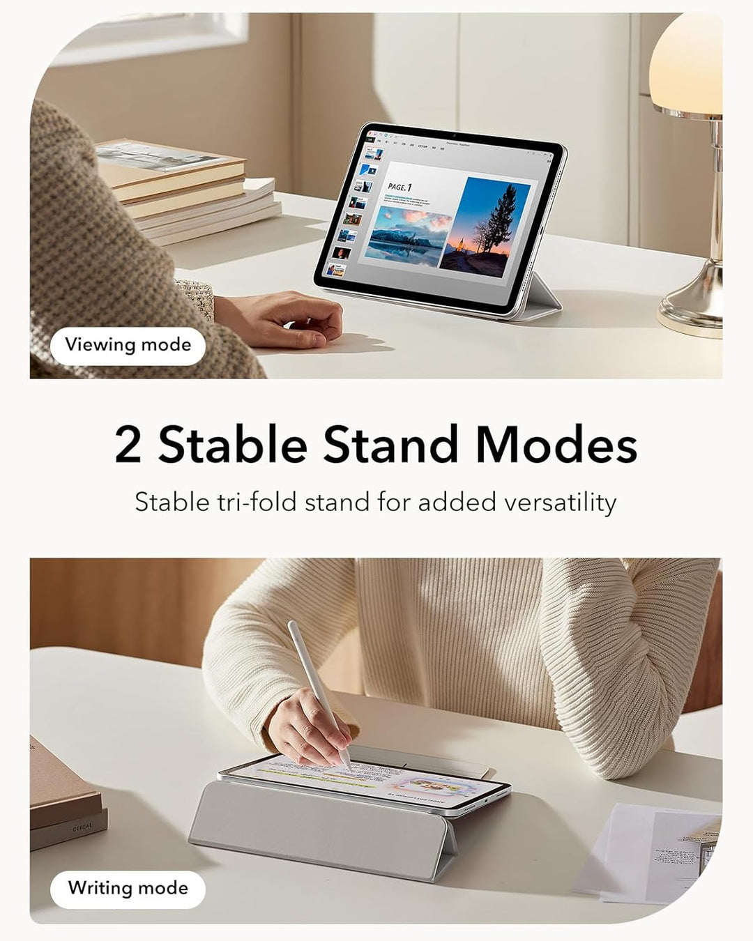 ESR für iPad Air 11 Zoll 2026 Hülle M4/M3/M2, iPad Air 5/4 Hülle (2025/2024/2022/2020) Starke Magnet
