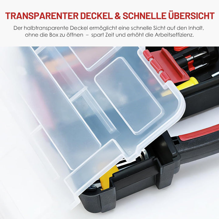 Famuka Sortimentskasten Set-3-stufiger Werkzeugkasten-Werkstatt Garage Haushalt Kleinteile Organizer
