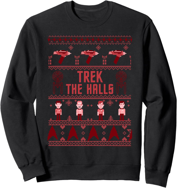 Star Trek Original Trek The Halls Christmas Sweatshirt