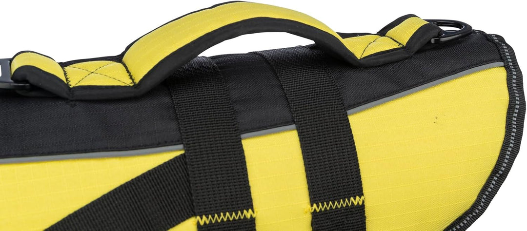 Trixie 30129 Schwimmweste für Hunde, XL, schwarz/gelb schwarz/gelb XL(1er Pack), schwarz/gelb XL(1er