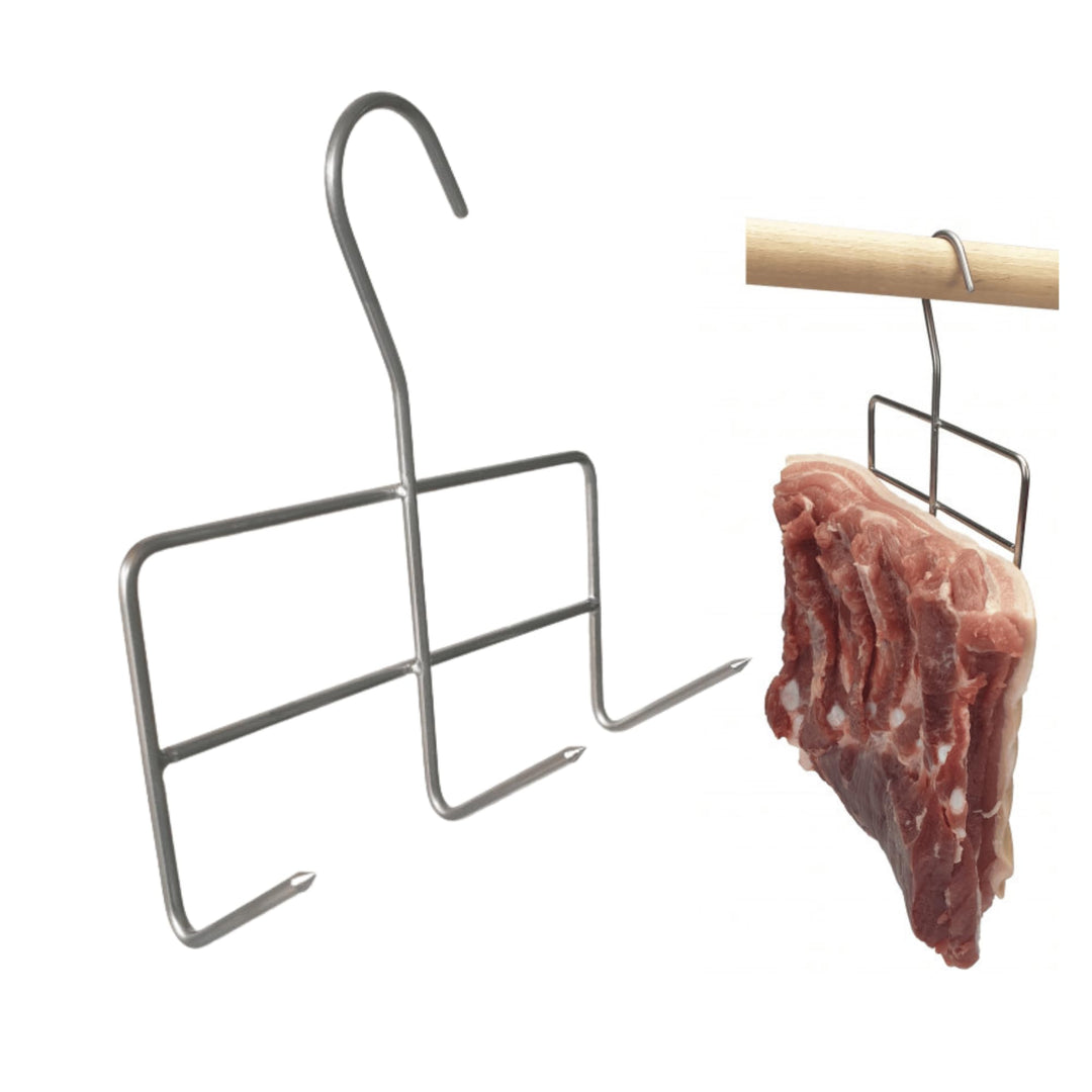 AlcoFermBrew Räucherhaken für Fleisch und Fisch (5 x Haken zum Räuchern Grosser Fleischstücke), 5 x