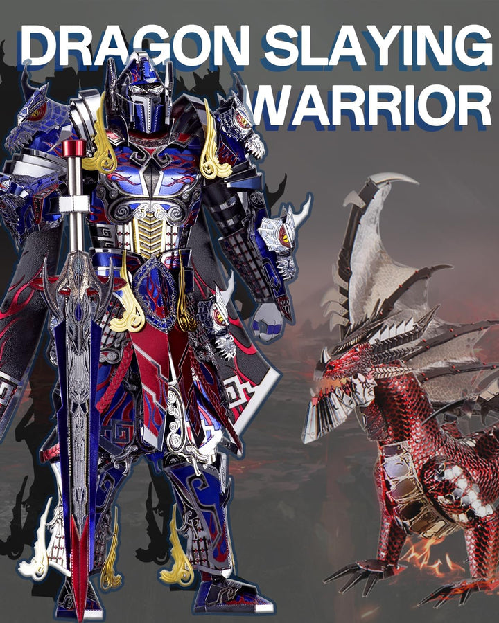 Piececool 3D Puzzle Metall Mecha-Modell Titan, 3D Metall Puzzle Mechkrieger für 340 Edelstahl, Ganze