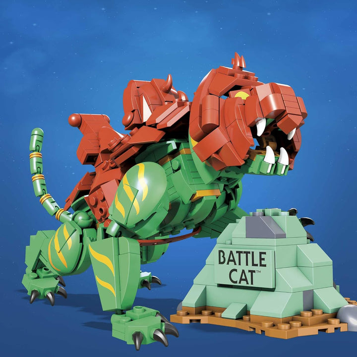 MEGA Construx GVY14 - Masters of the Universe Battle Cat Actionfigur zum Zusammenbauen, Bauspielzeug