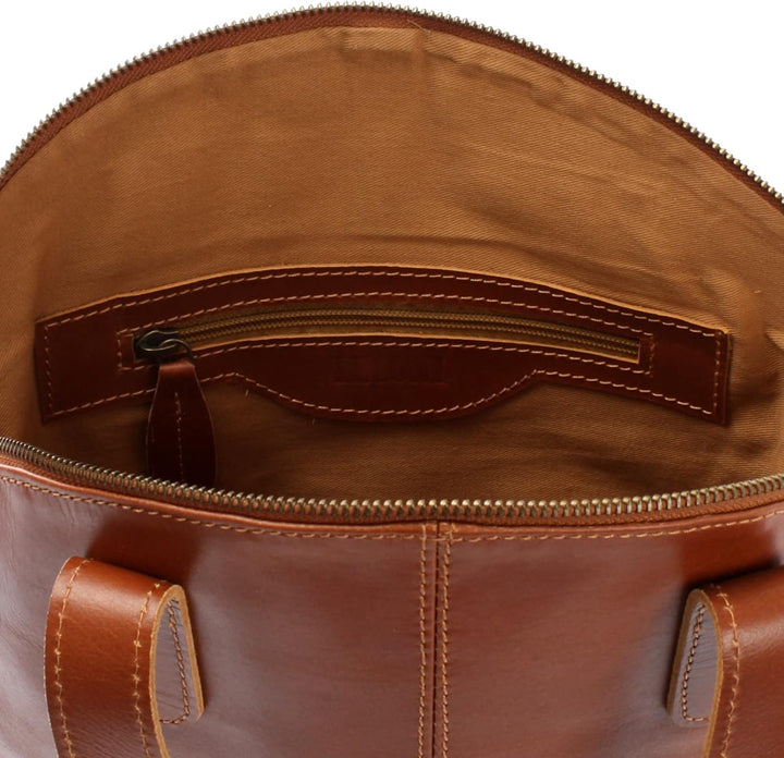 LECONI Shopper Schultertasche Damen Handtasche Ledertasche Natur Henkeltasche aus Leder Damentasche