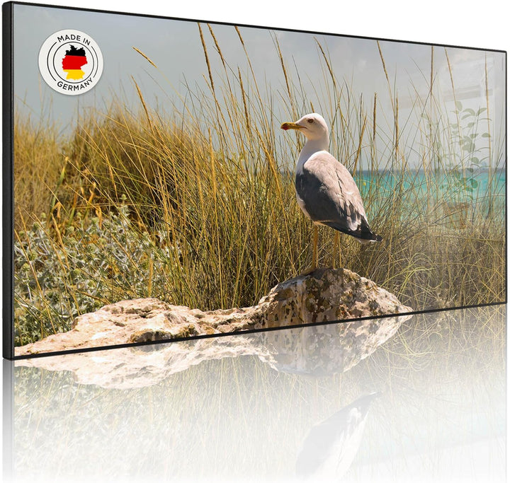 banjado Magnettafel schwarz 78 x 37cm / Magnetwand Metall/Magnetpinnwand als Memoboard/Pinnwand Magn