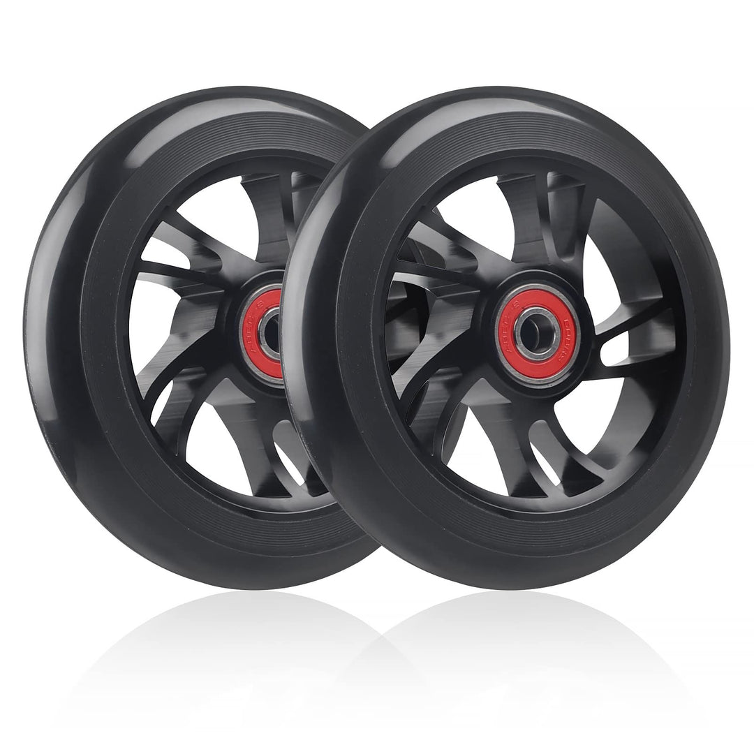 DBREAKS 2 Stück Stunt Scooter Rollen 110mm, Ersatzräder für Scooter 110mm Schwarz, Scooter Ersatzräd