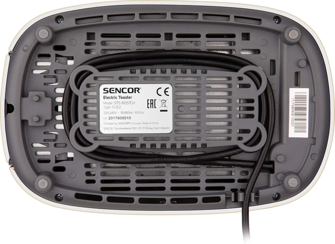 SENCOR STS 6057CH 2-Scheiben-Toaster (1000 Watt, Elektronischer Timer - 9 Stufen der Röstintensitätr