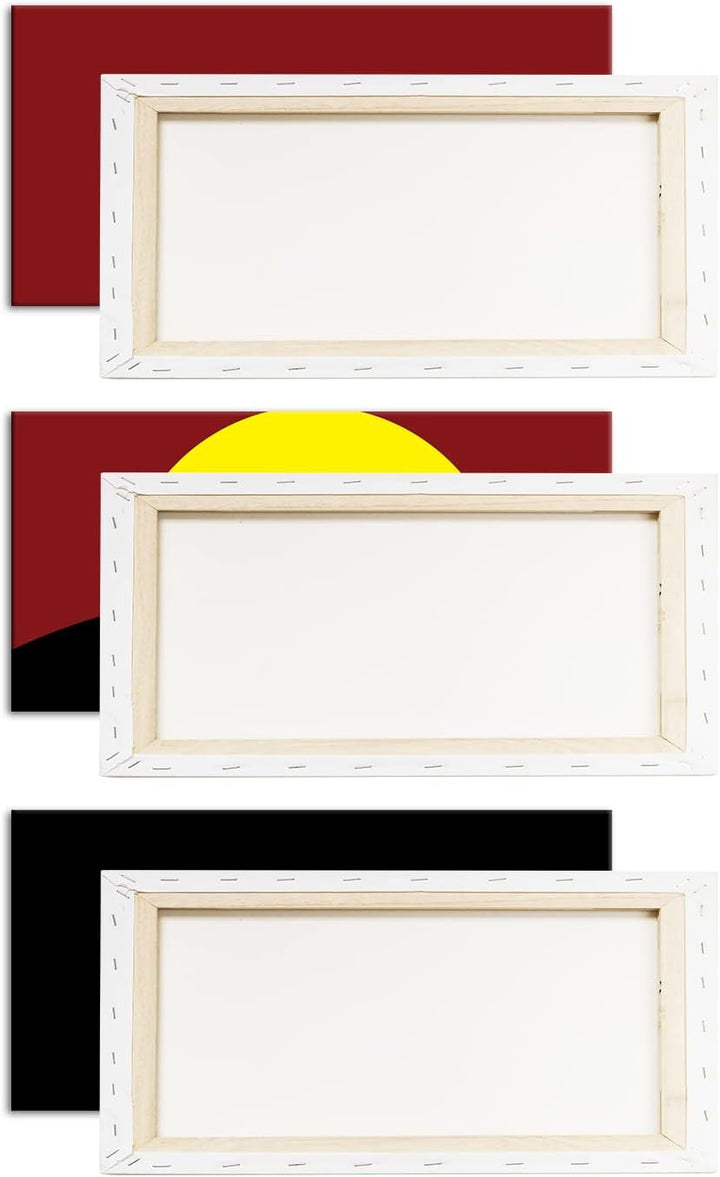 deyoli einsamer Samurai Krieger Format: 3Teilig als Leinwandbild, Motiv fertig gerahmt auf Echtholzr