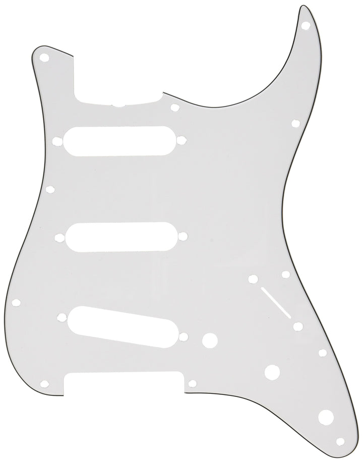 Fender 099-2018-000 3-Ply White 11-Hole Vintage Mount S/S/S Stratocaster Pickguard (with Truss Rod N