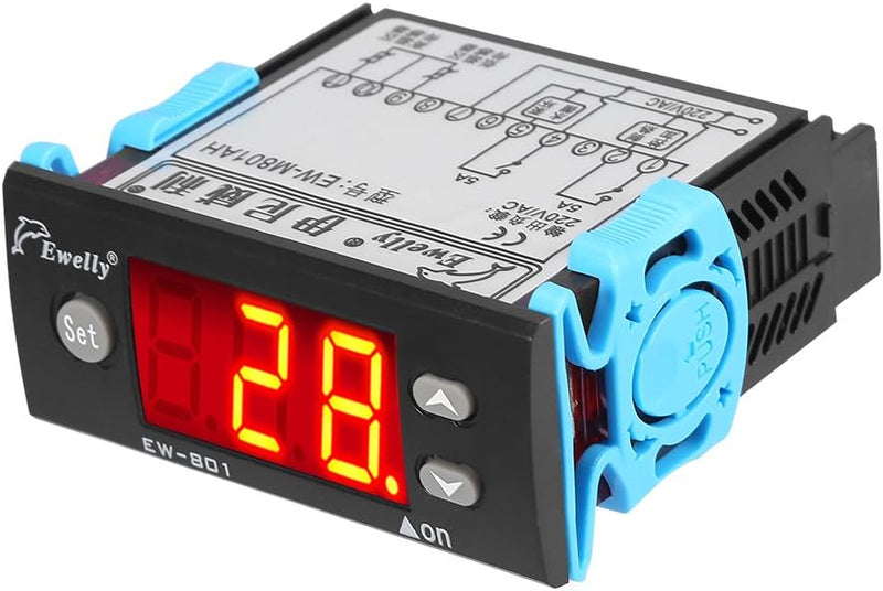 AC 220 V 5A Allzweck Digital Temperatur Differenzregler Differenzial Thermostat mit Sensor Sonde für