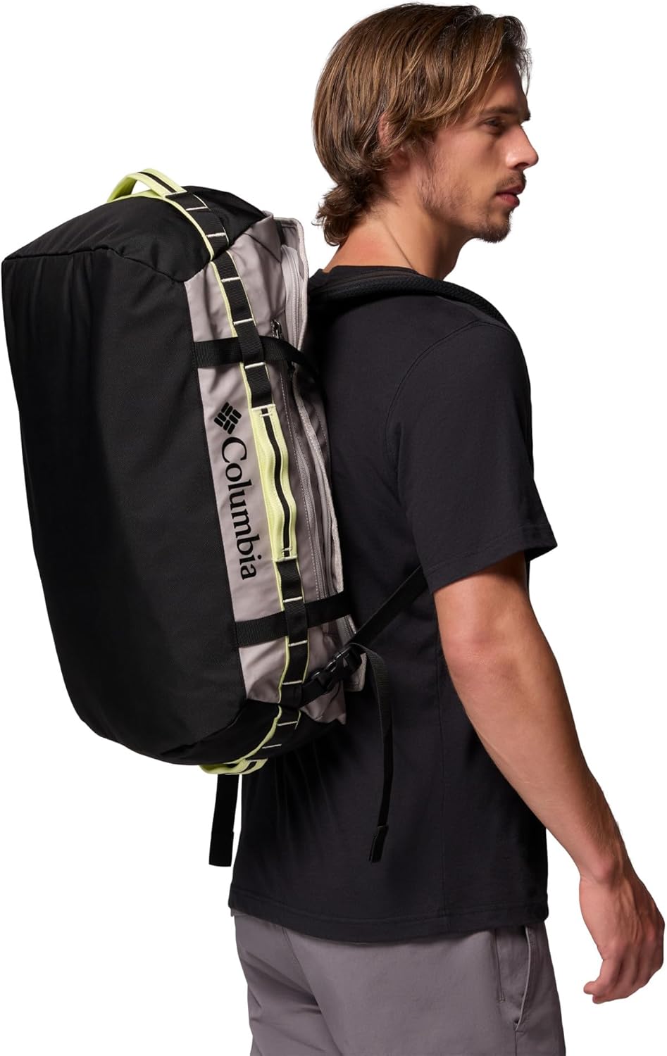 Columbia Unisex Landroamer 40L Duffle Bag O/S Flint Grey, Black, Citron Haze, O/S Flint Grey, Black,