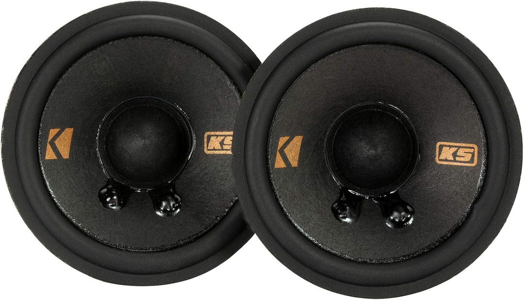 KICKER KSC2704 (KSC2704-47) - 7 cm Doppelmembran-Lautsprecher mit 100 Watt (RMS: 50 Watt) Full Range