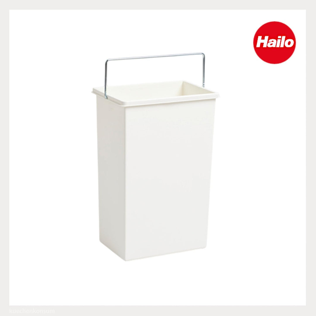 Hailo Inneneimer weiss 10L | Kunststoff mit Henkel | Ersatz-Inneneimer für Abfallsammler Terzett | M