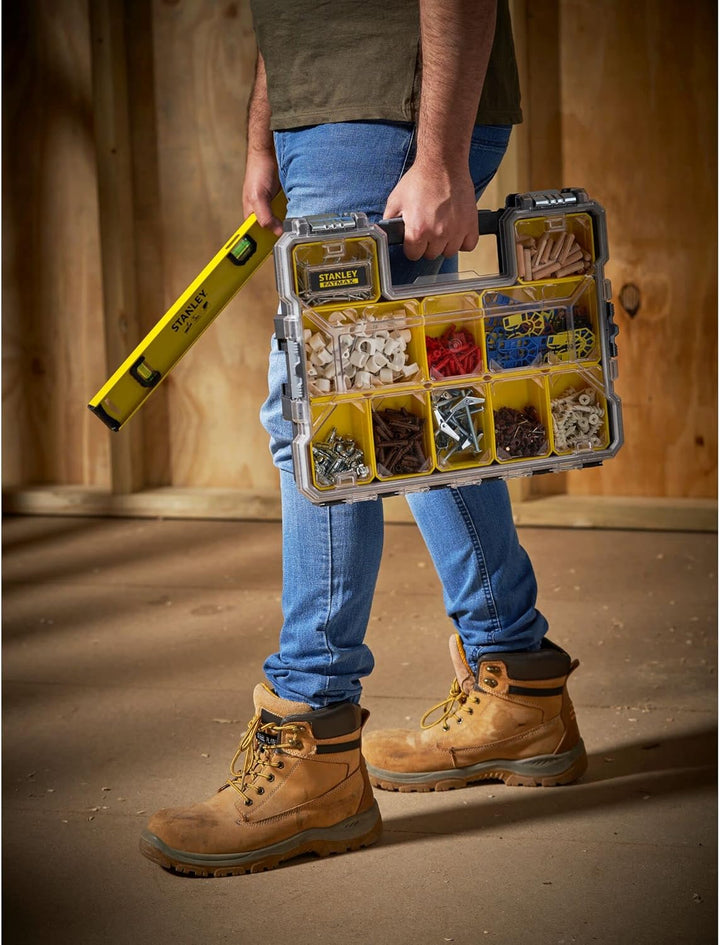 Stanley FatMax Werkzeug-Profi-Organizer (44,6 x 7,4 x 35,7 cm, Organizer mit herausnehmbaren Boxen u